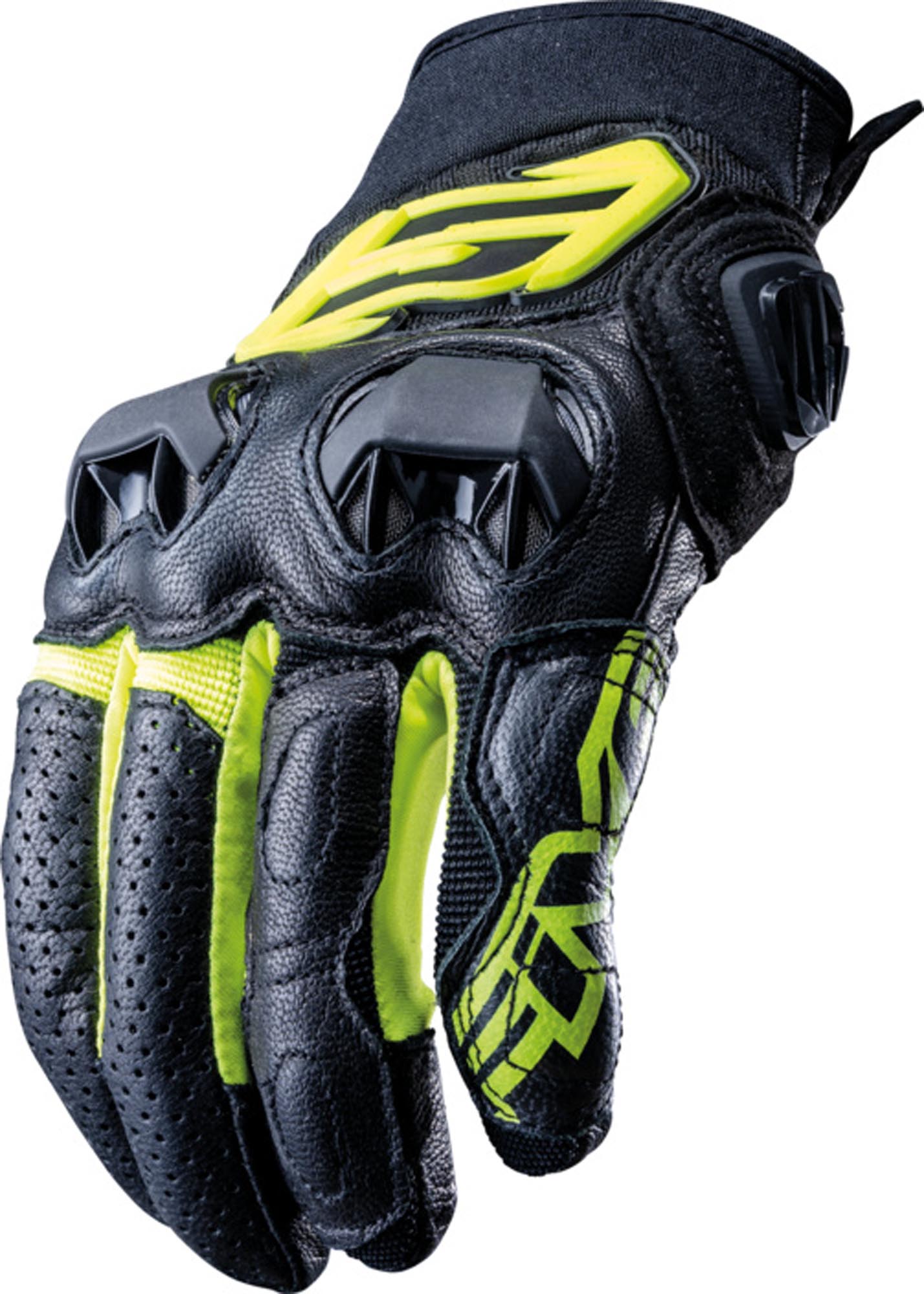 Five SF3 Motorcycle Gloves black/yellow 2XL Figure 3