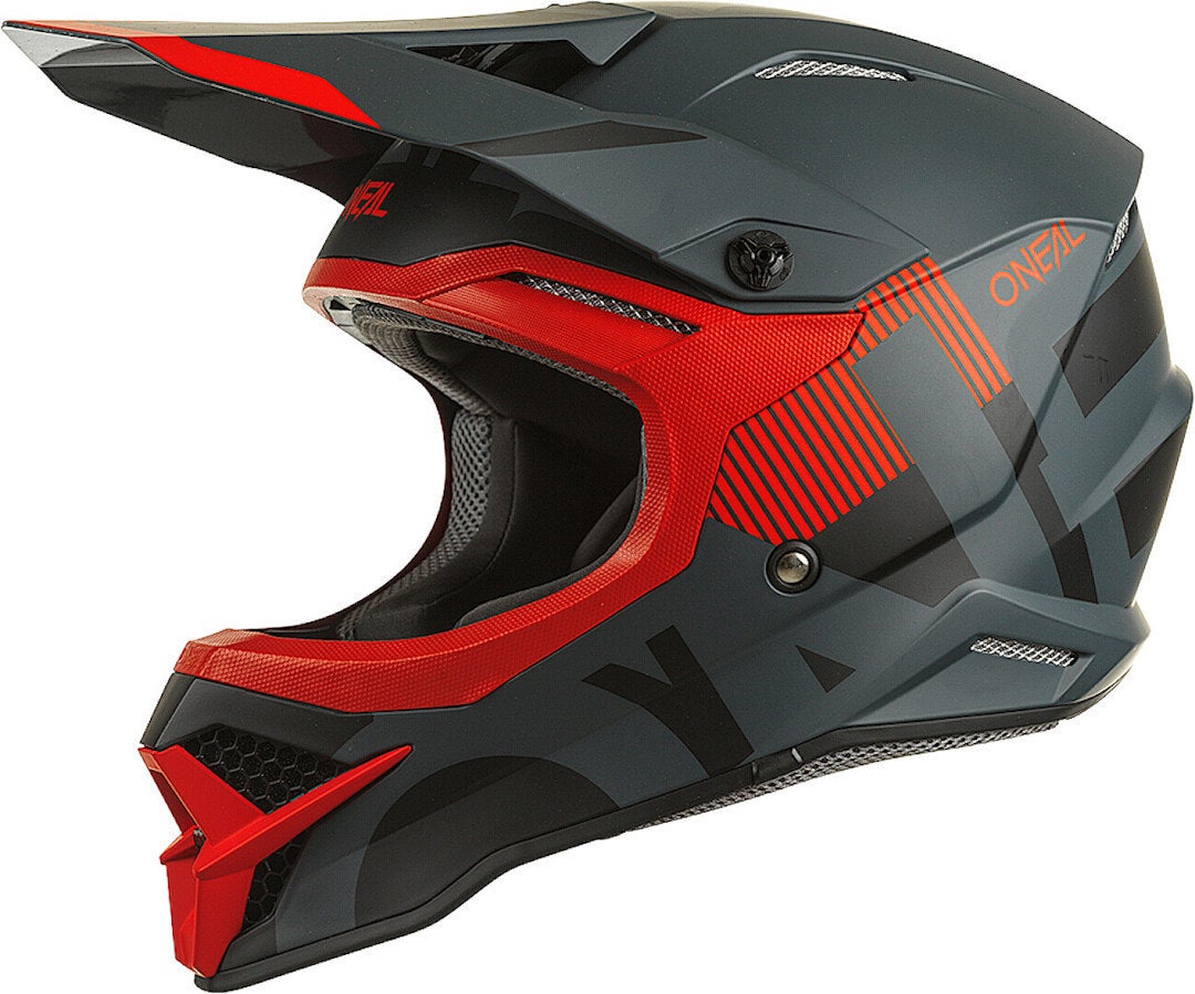 Oneal 3Series Vertical V.22 Casco motocross nero/rosso M (57/58) Figura 1