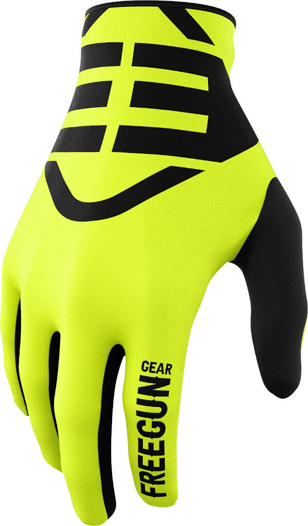 Freegun Devo Skin Motocross handsker gul/sort 13 Figur 1