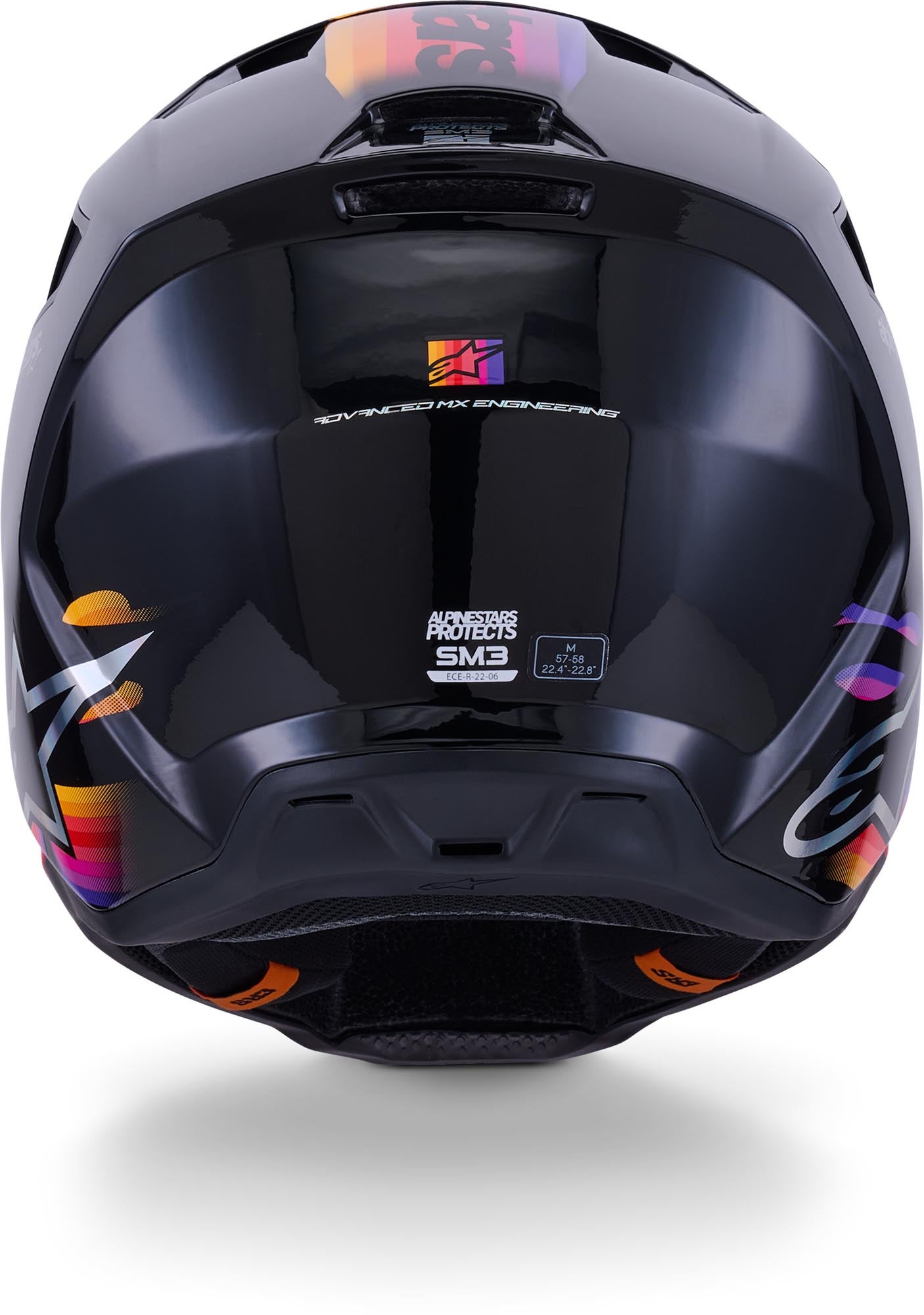 Alpinestars S-M3 Force Motocross Helm schwarz M (57/58) Abbildung 4