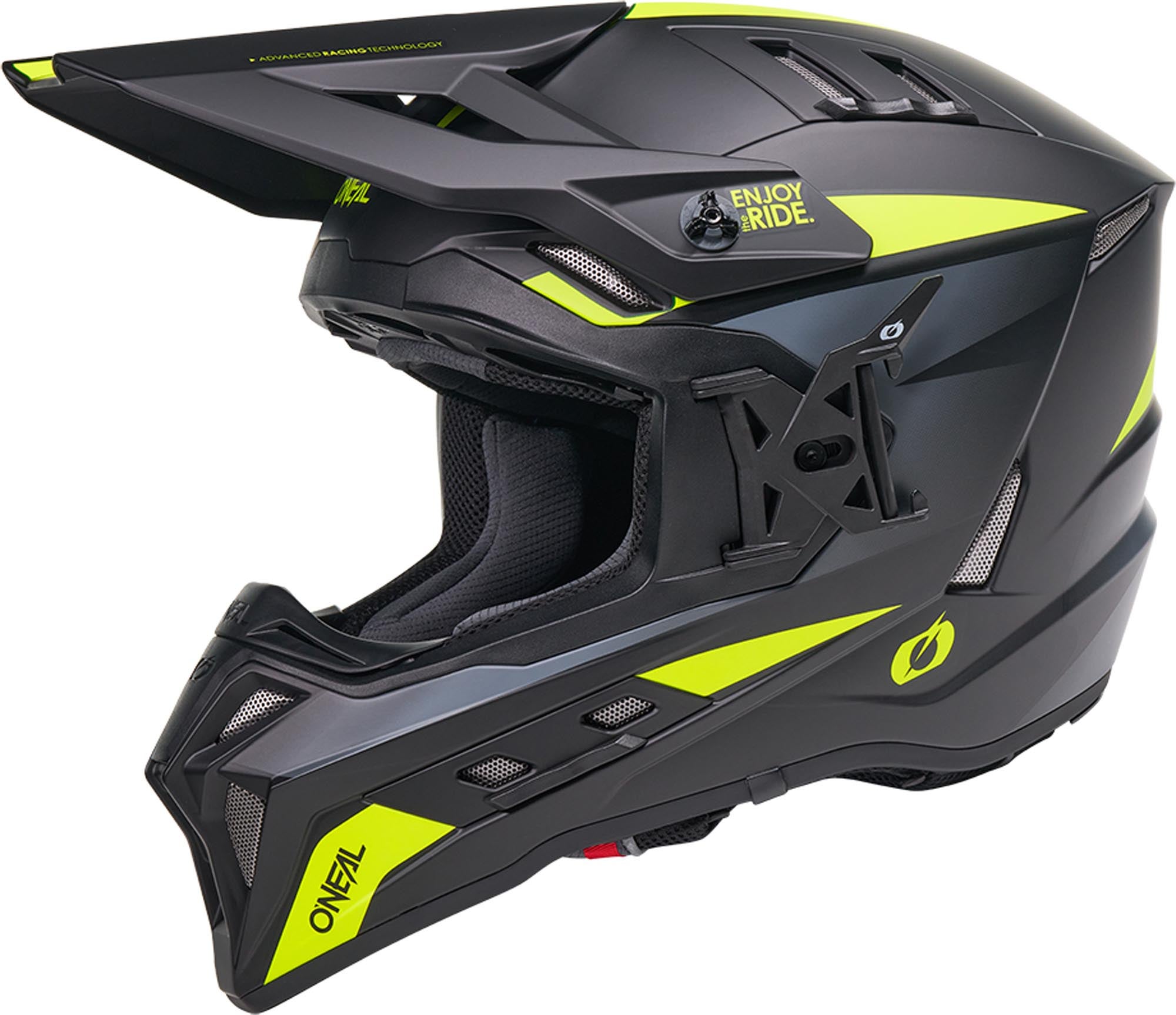 Oneal EX-SRS Magma Casco da motocross nero/neon/giallo XS (53/54) Figura 2