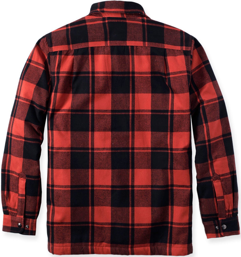 Carhartt Heavyweight Flannel Sherpa Camicia rosso L Figura 3