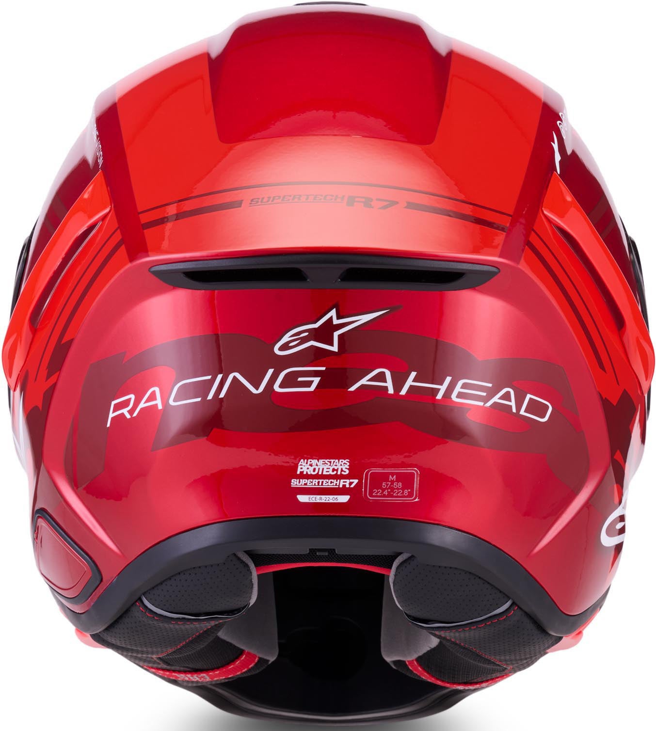 Alpinestars Supertech R7 A-Core 헬멧 빨간색/흰색 L 그림 3