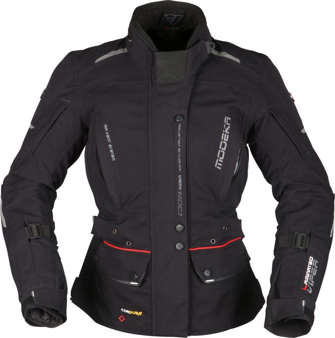 Modeka Viper LT Damer Motorcykel tekstiljakke Sort 44 Figur 1