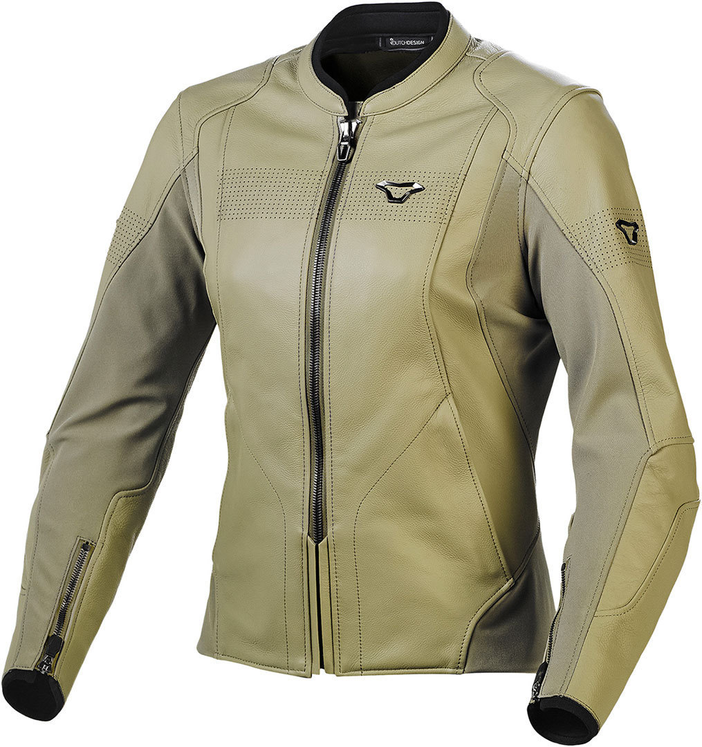 Macna Tequilla Dames Motorfiets Leren Jas groen 38 Figuur 1