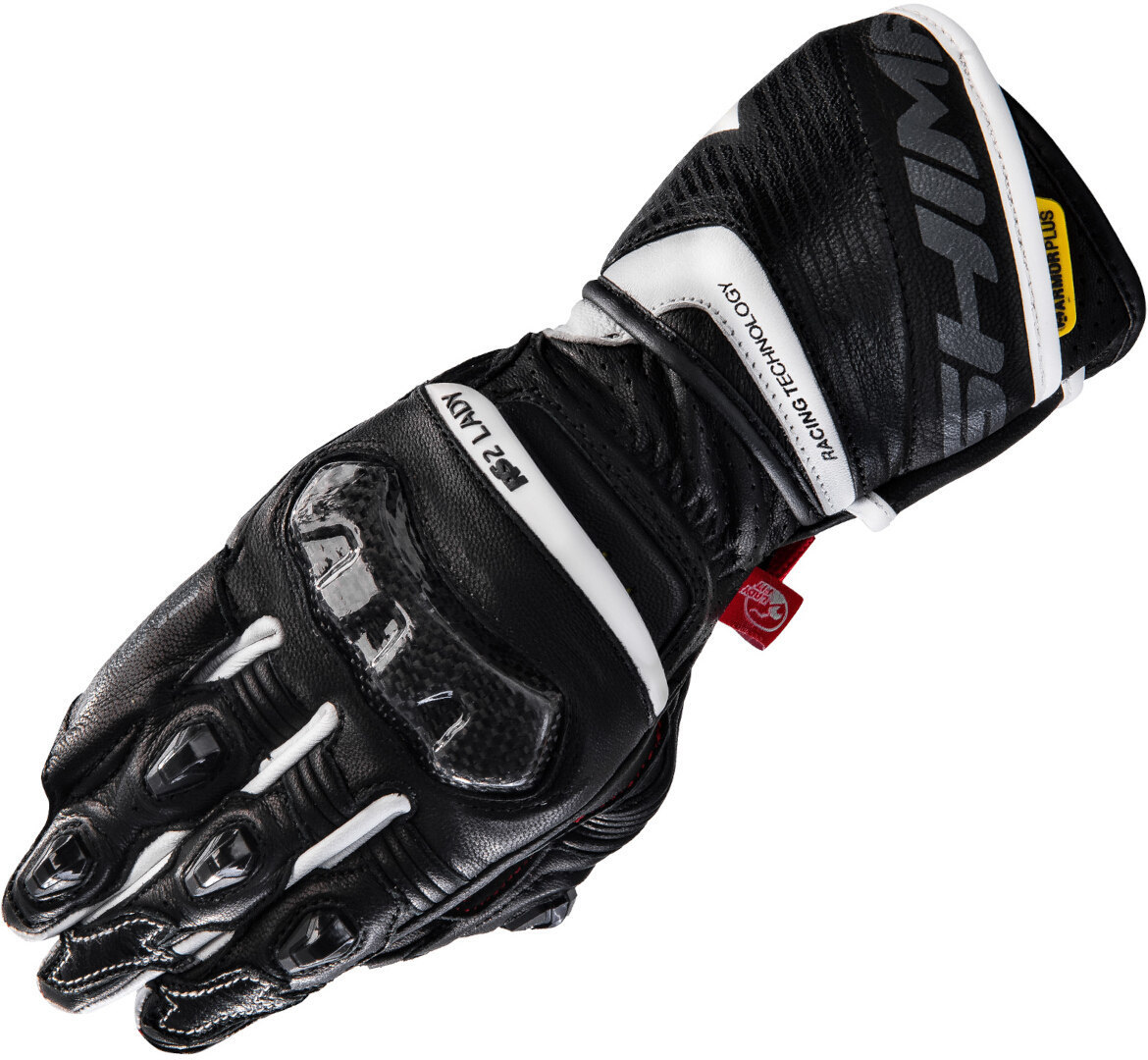 SHIMA RS-2 Mănuși pentru motociclete pentru doamne alb/negru XS Figura 1