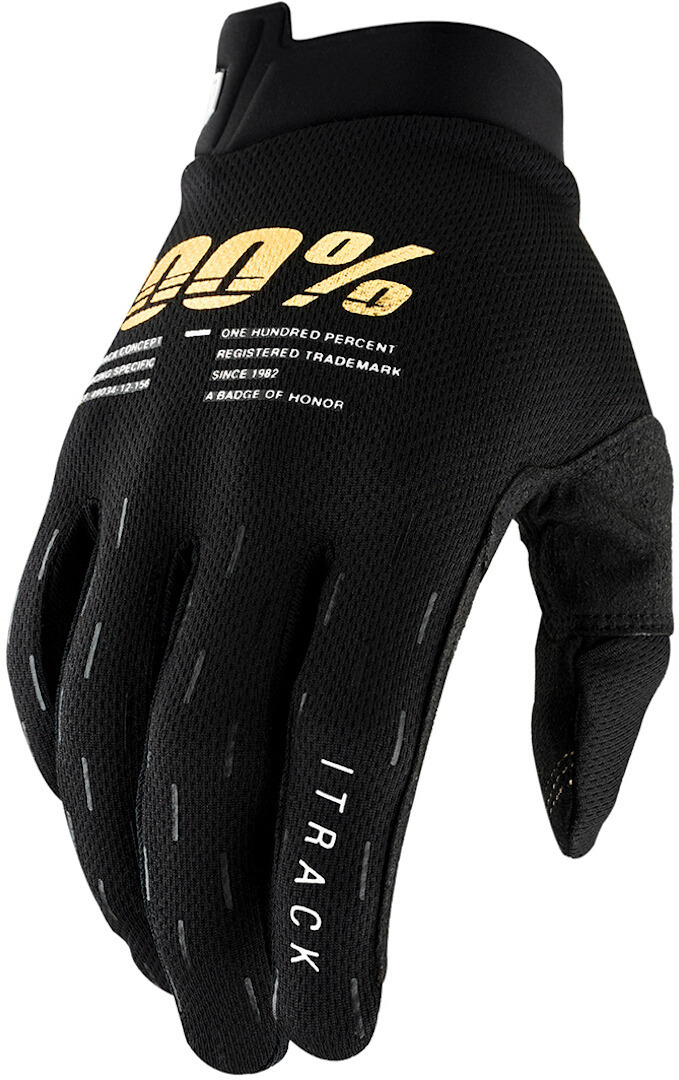 100% iTrack Bicycle Gloves black L Figure 1