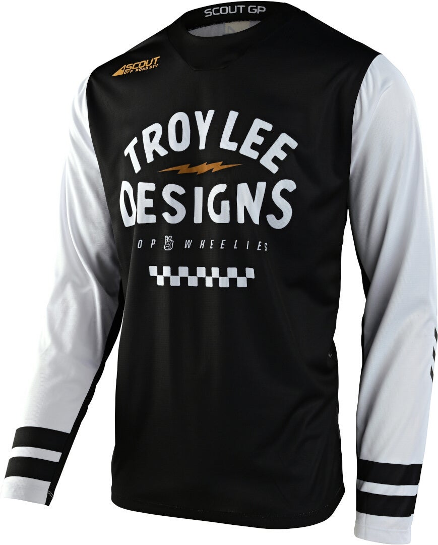 Troy Lee Designs Scout GP Ride On Motocross Jersey black/white XL Figure 1