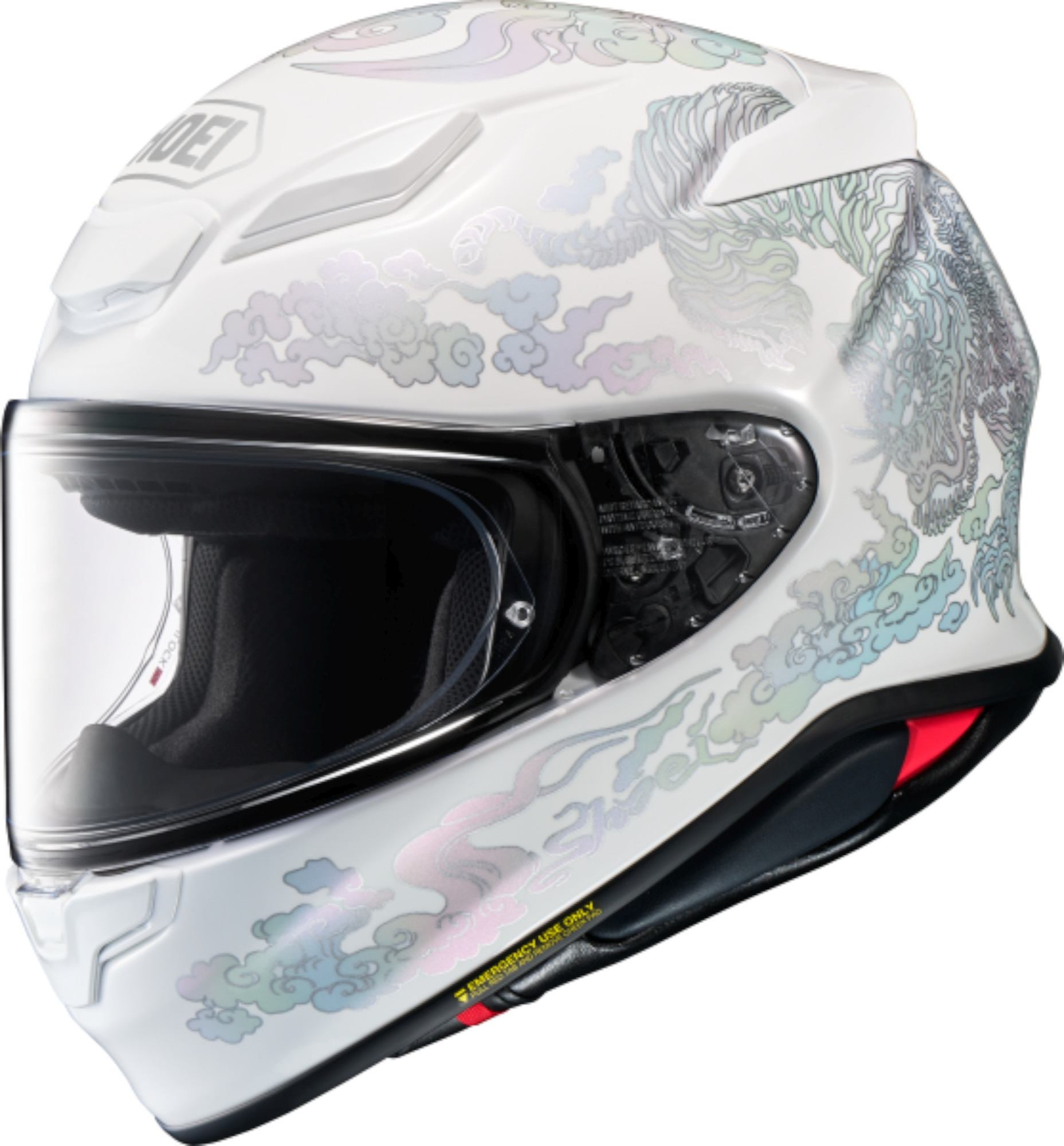 Shoei NXR2 Fearless Casque Blanc/argent XL (61/62) Figure 1