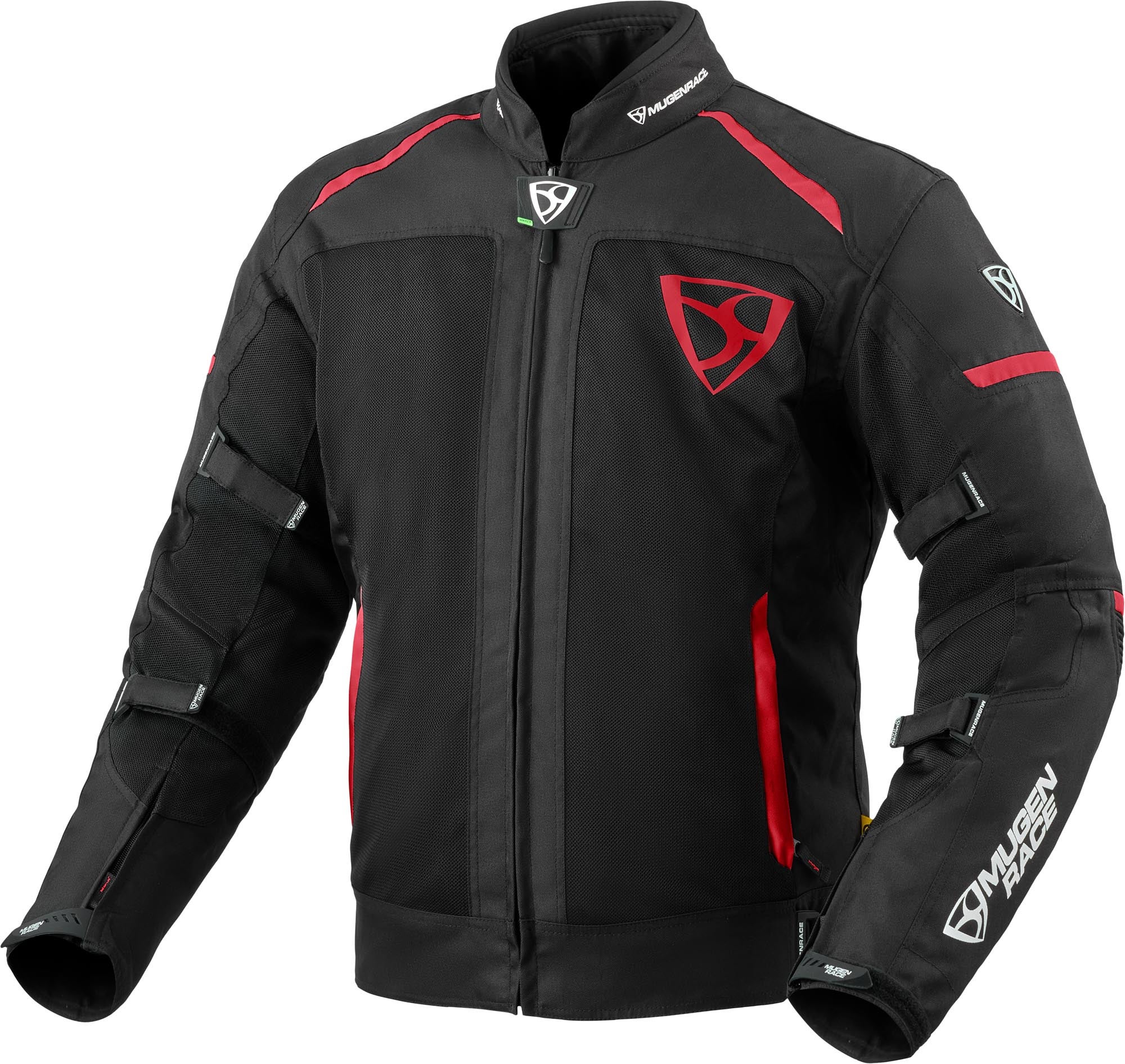 MUGENRACE Fuggire-A Motorcycle Textile Jacket black/red 4XL Figure 1