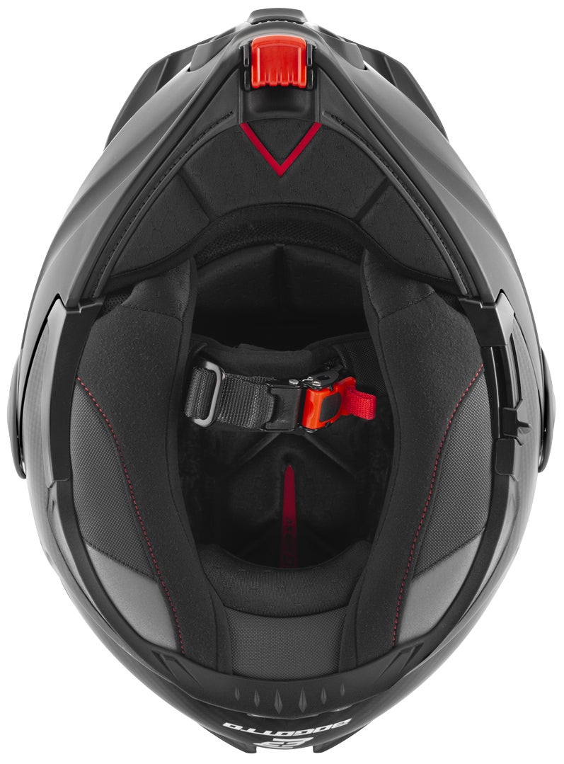 Side view of Bogotto FG-102 Carbon 6K Enduro Flip-Up Helmet
