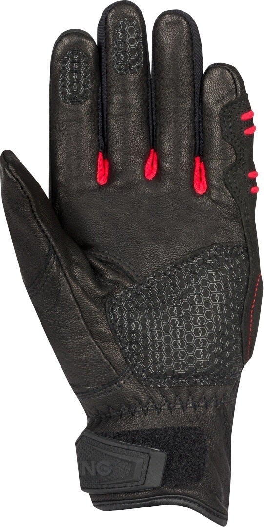 Bering Pitts Mesh Dame motorcykel handsker sort/rød M Figur 2