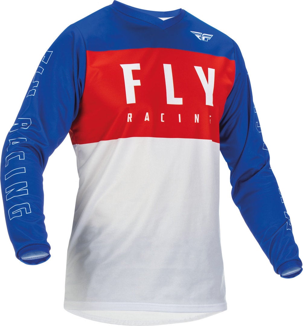 Fly Racing F-16 Motocross Jersey rød/blå/hvid M Figur 1