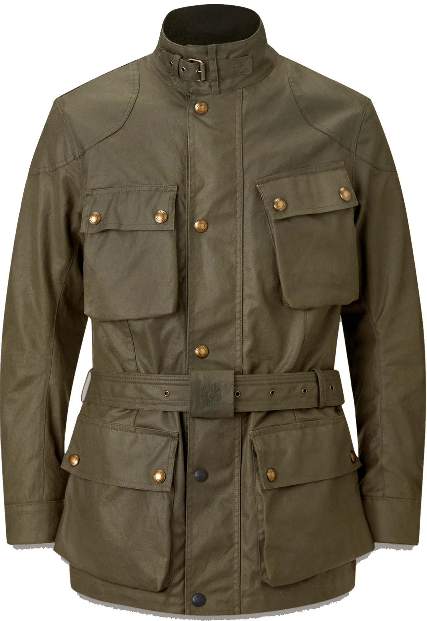 Belstaff Trialmaster Motorcycle Wax Jacket olive 6XL Figure 1