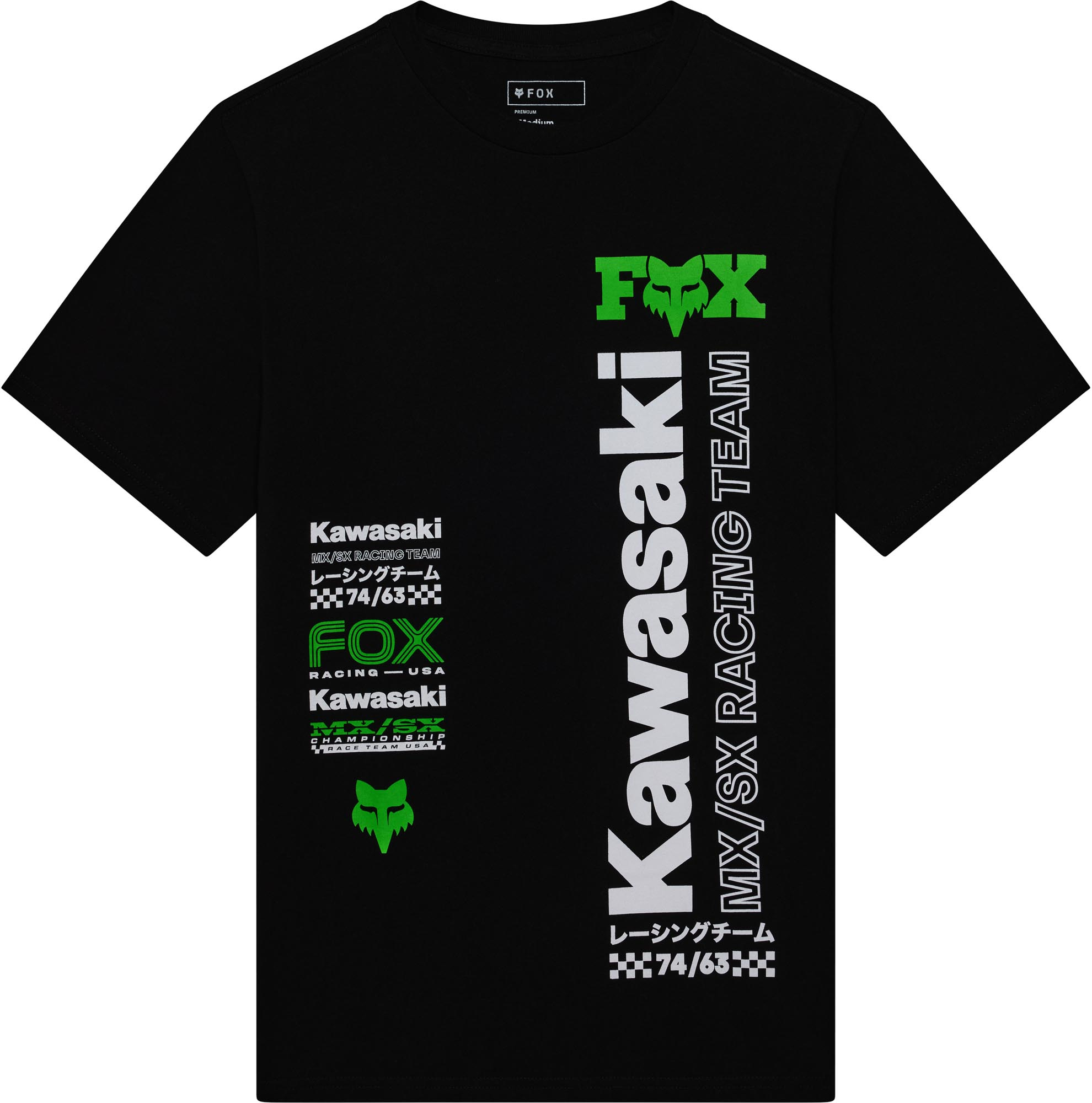 FOX Kawasaki 195 Original Tシャツ 黒 M 図1