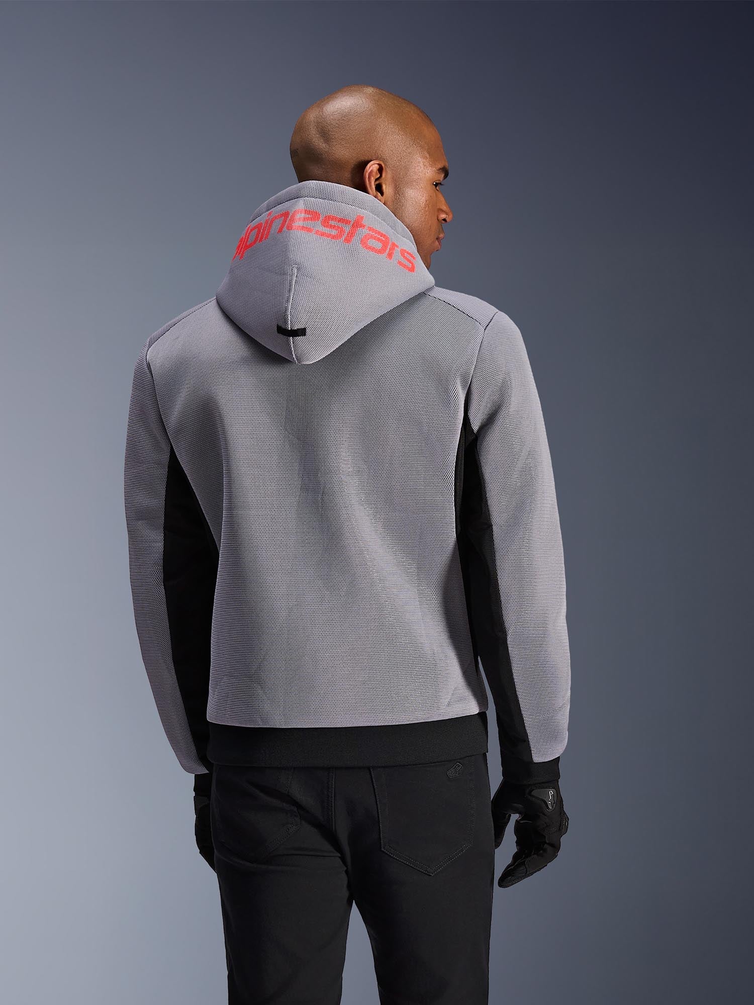 Side view of Alpinestars Chrome Superairflow Motorcycle Zip Hoodie