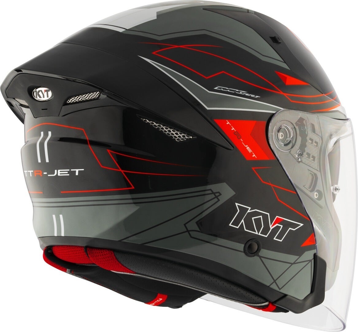 KYT TTR-Jet Led Jet hjelm sort/grå XL (60) Figur 4
