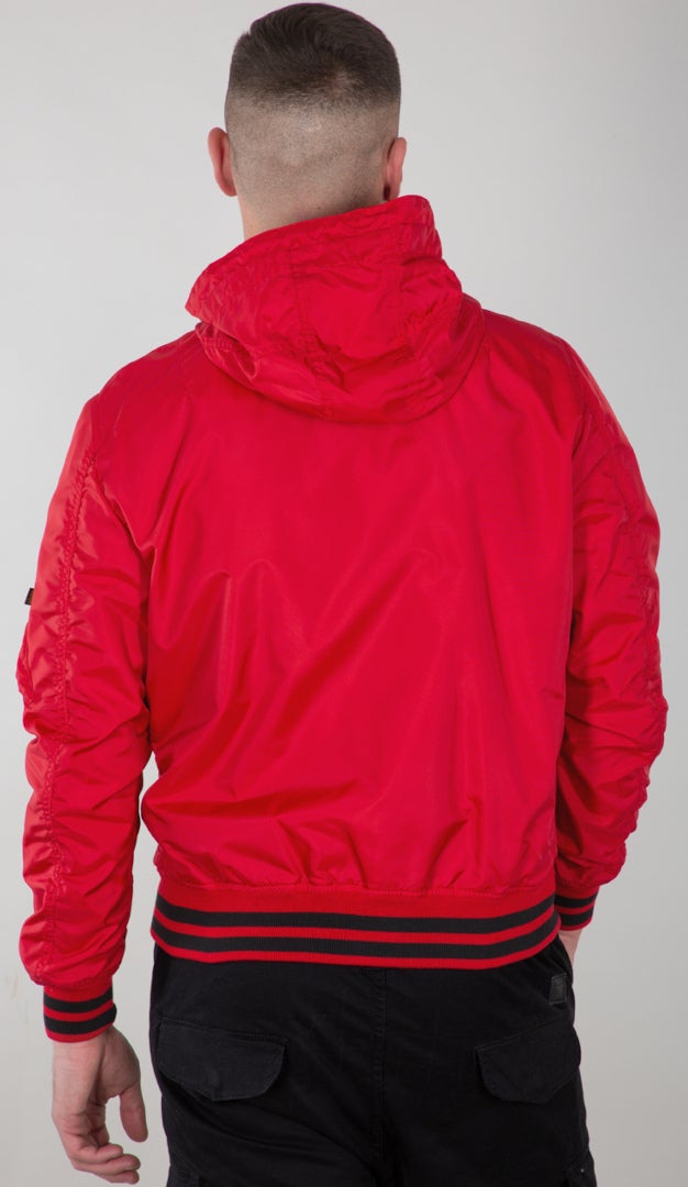 Alpha Industries MA-1 LW Hooded PZ Giacca rosso 3XL Figura 2