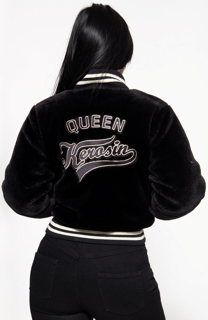 Queen Kerosin College Zip Jaqueta feminina L Figura 8