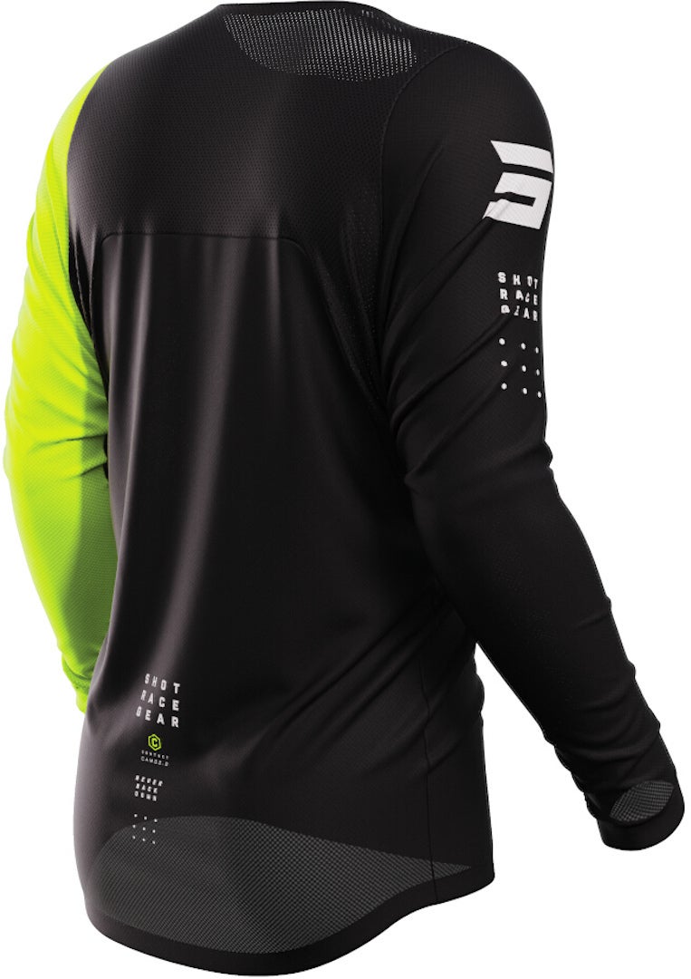 Shot Contact Camo 2.0 Motocross Jersey schwarz/grau/neon 3XL Abbildung 2