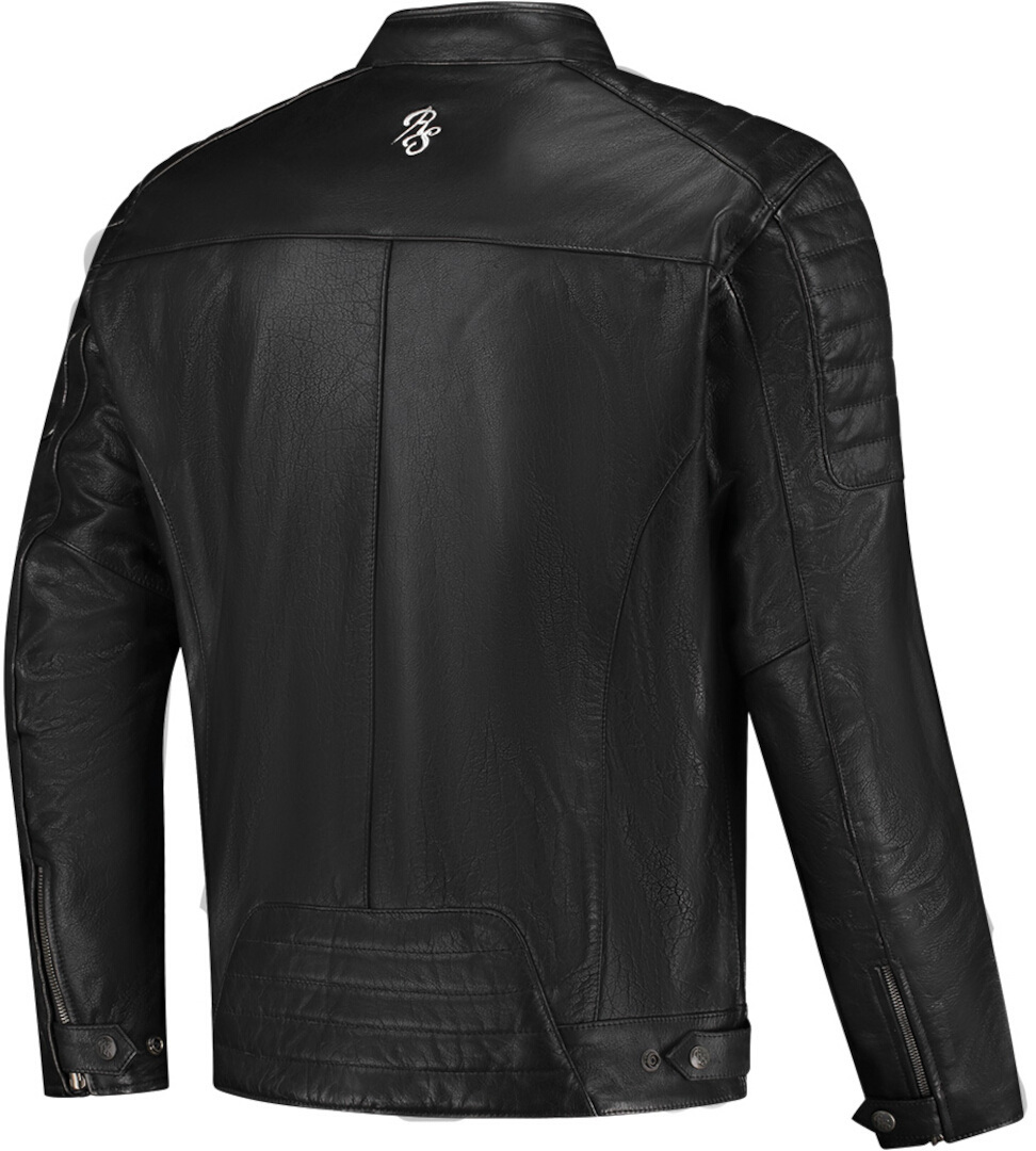 Rusty Stitches Cooper Motocyklová kožená bunda černobílá 3XL Obrázek 2