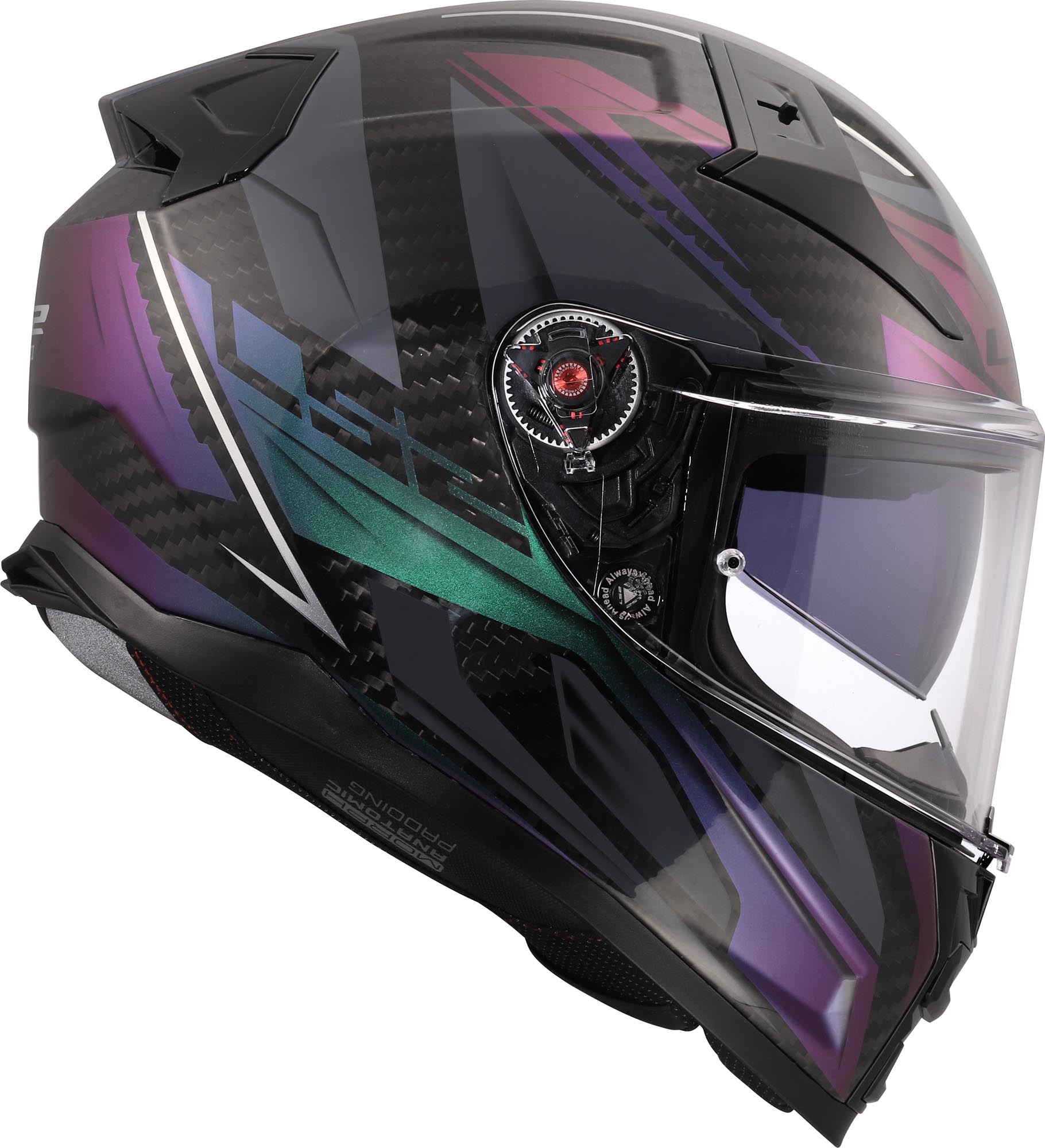LS2 FF811 Vector II Carbon Savage Helmet grey/white/red L (59/60) Figure 10