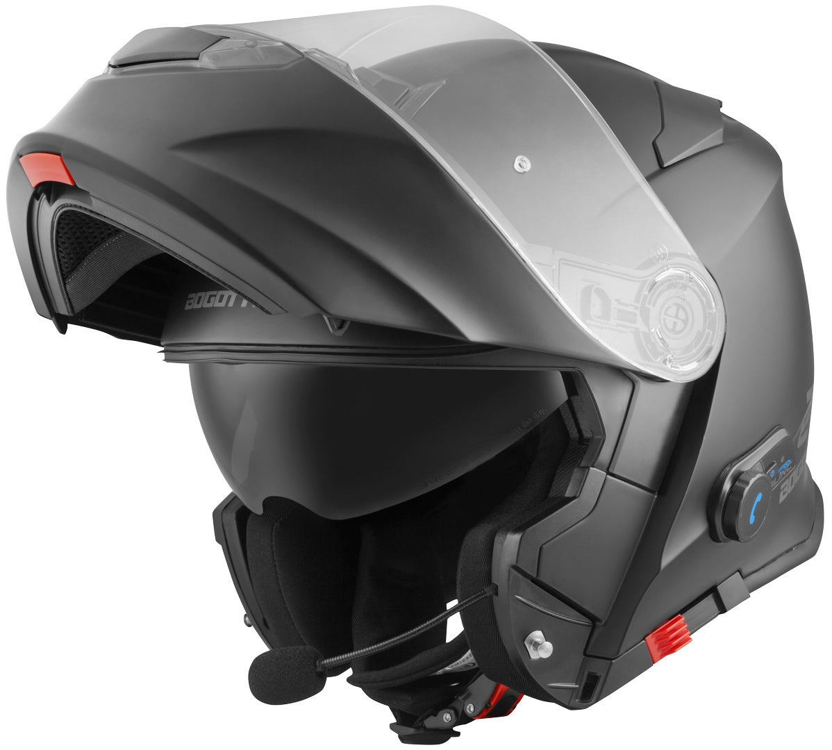Bogotto V271 BT Casco Bluetooth nero opaco S Figura 1
