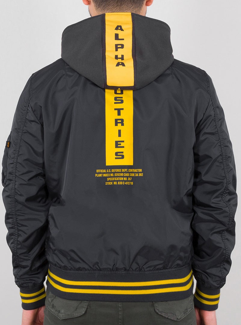 Alpha Industries MA-1 TT Hood Defense Jacket dark grey M Figure 2