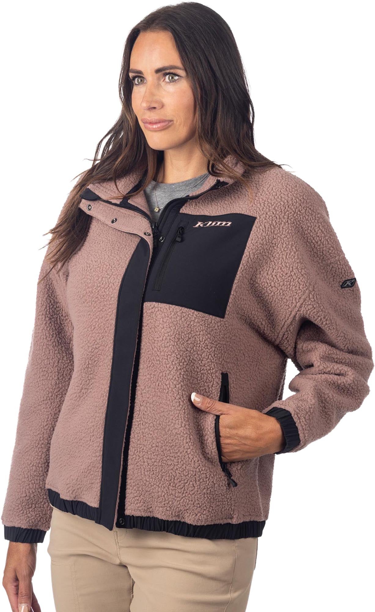 Side view of Klim Sira High Pile Ladies Fleece Jacket