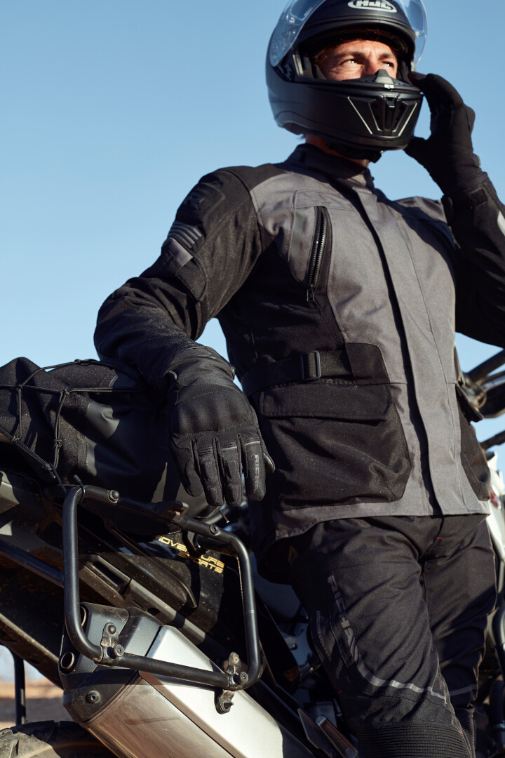 Richa Phantom 3 waterproof Motorcycle Textile Jacket grey/black 4XL Figure 4