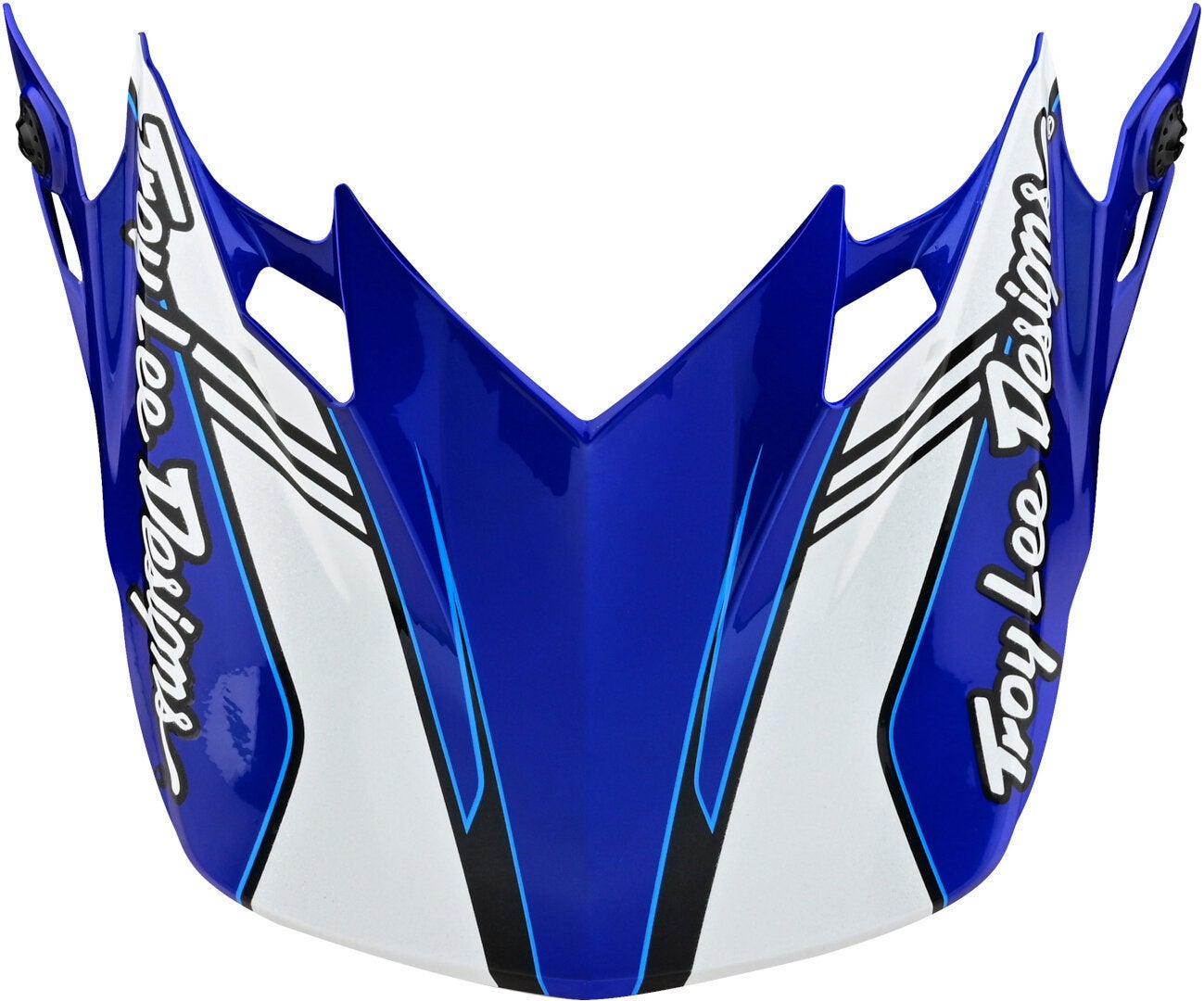 Troy Lee Designs SE4 Polyacrylite Matrix MIPS Casco da motocross blu/argento S (55/56) Figura 9