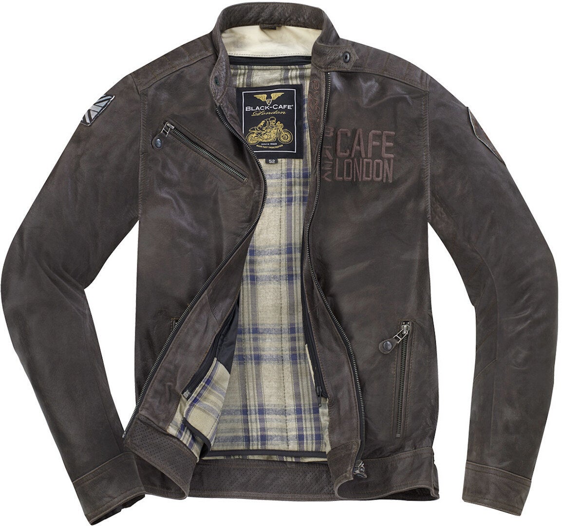 Black-Cafe London Sydney Veste en cuir de moto 60 Figure 2