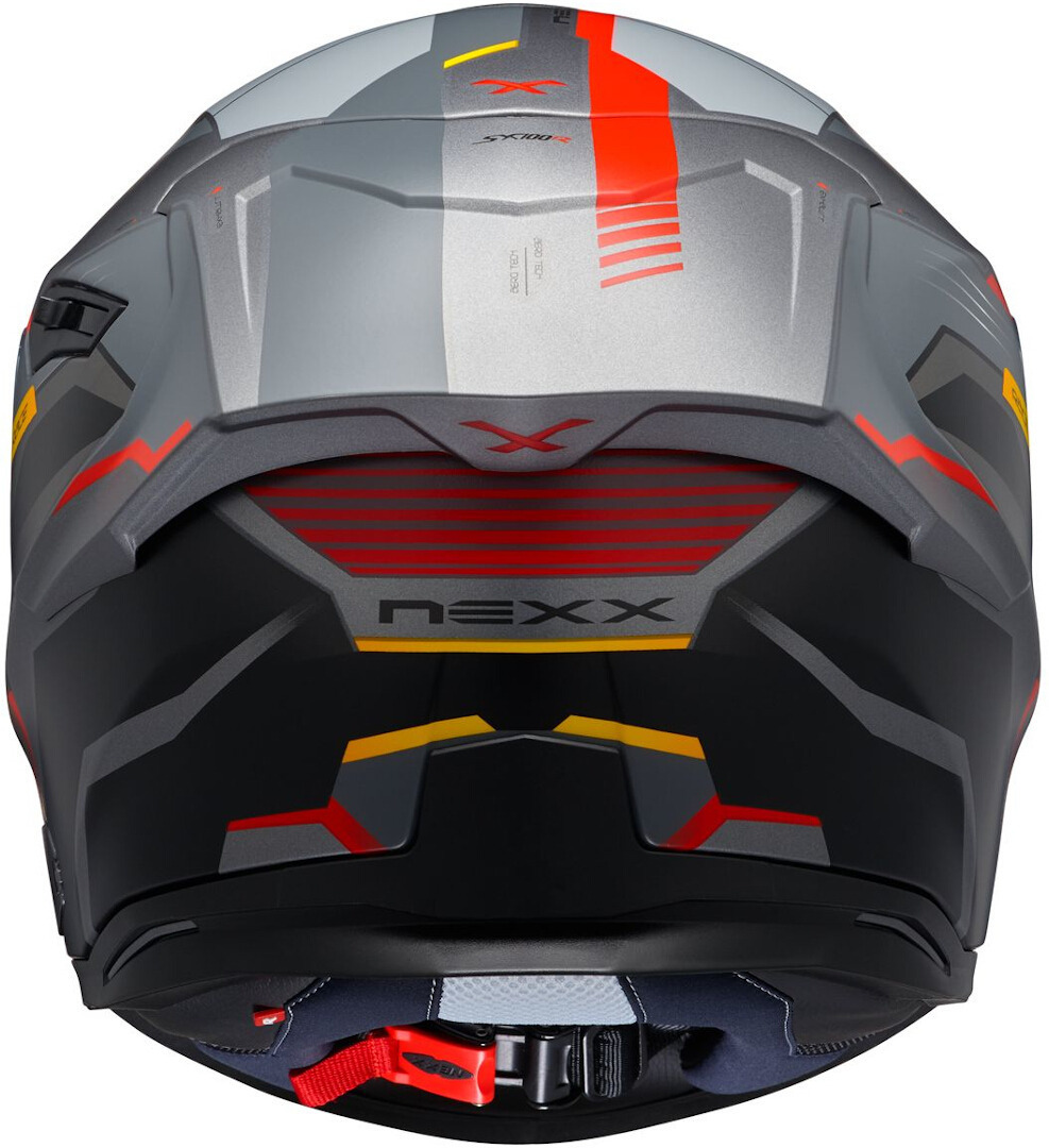 Nexx SX.100R Gridline Cască Gri/Roșu XL (61/62) Figura 3
