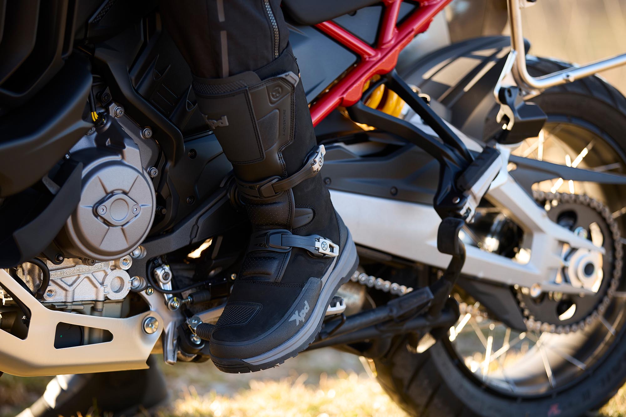 Side view of XPD X-Adventure H2Out Motorcycle Boots