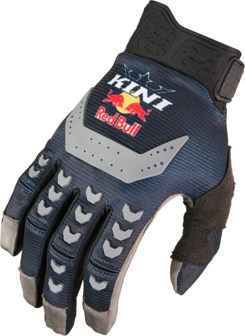Kini Red Bull Men's Blue/Grey Mxc 1.0 Motocross Gloves