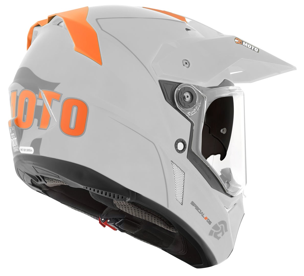 FC-Moto Merkur Pro Straight Enduro Helm grau matt M Abbildung 4