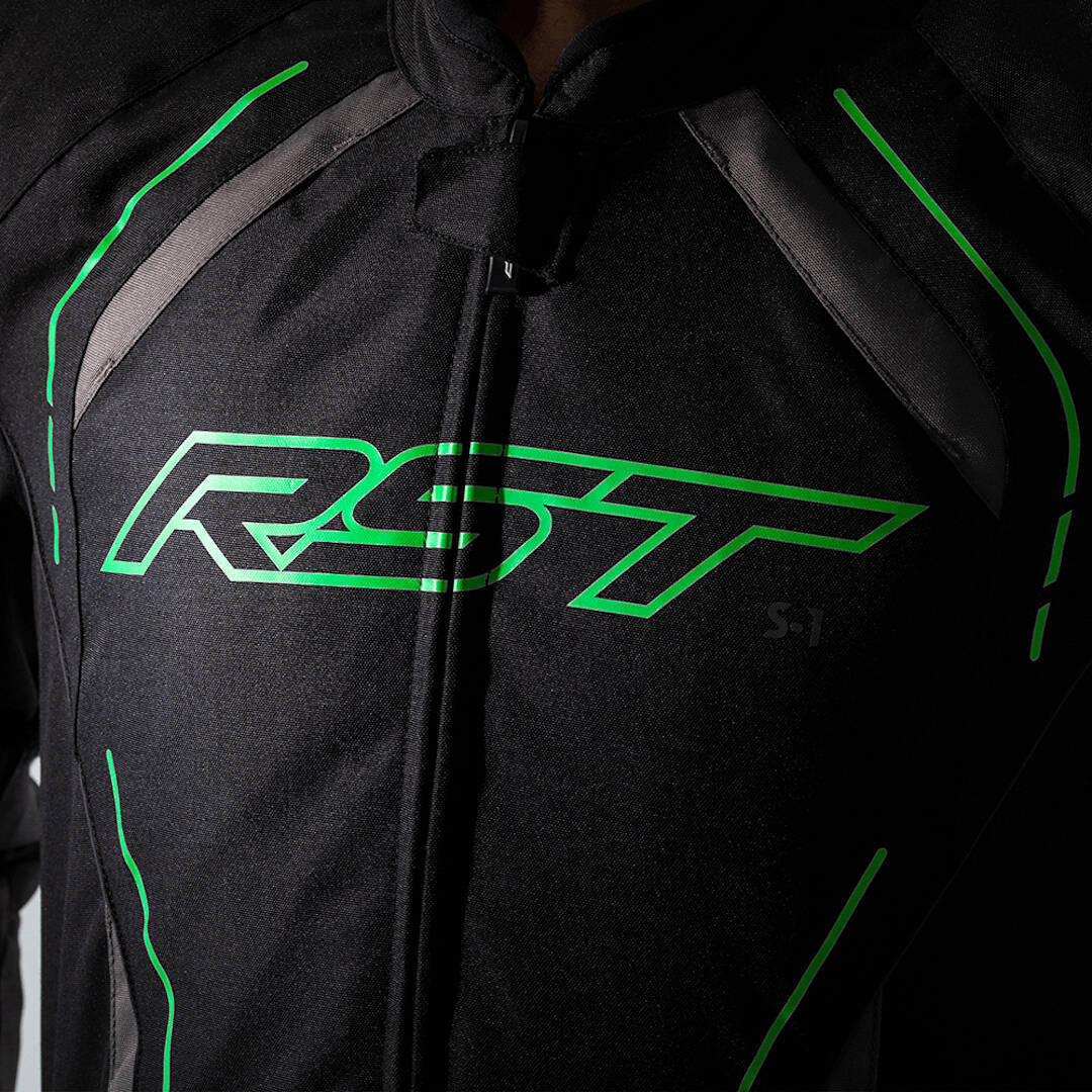RST S-1 Veste textile moto Noir/Gris/Vert S Figure 5
