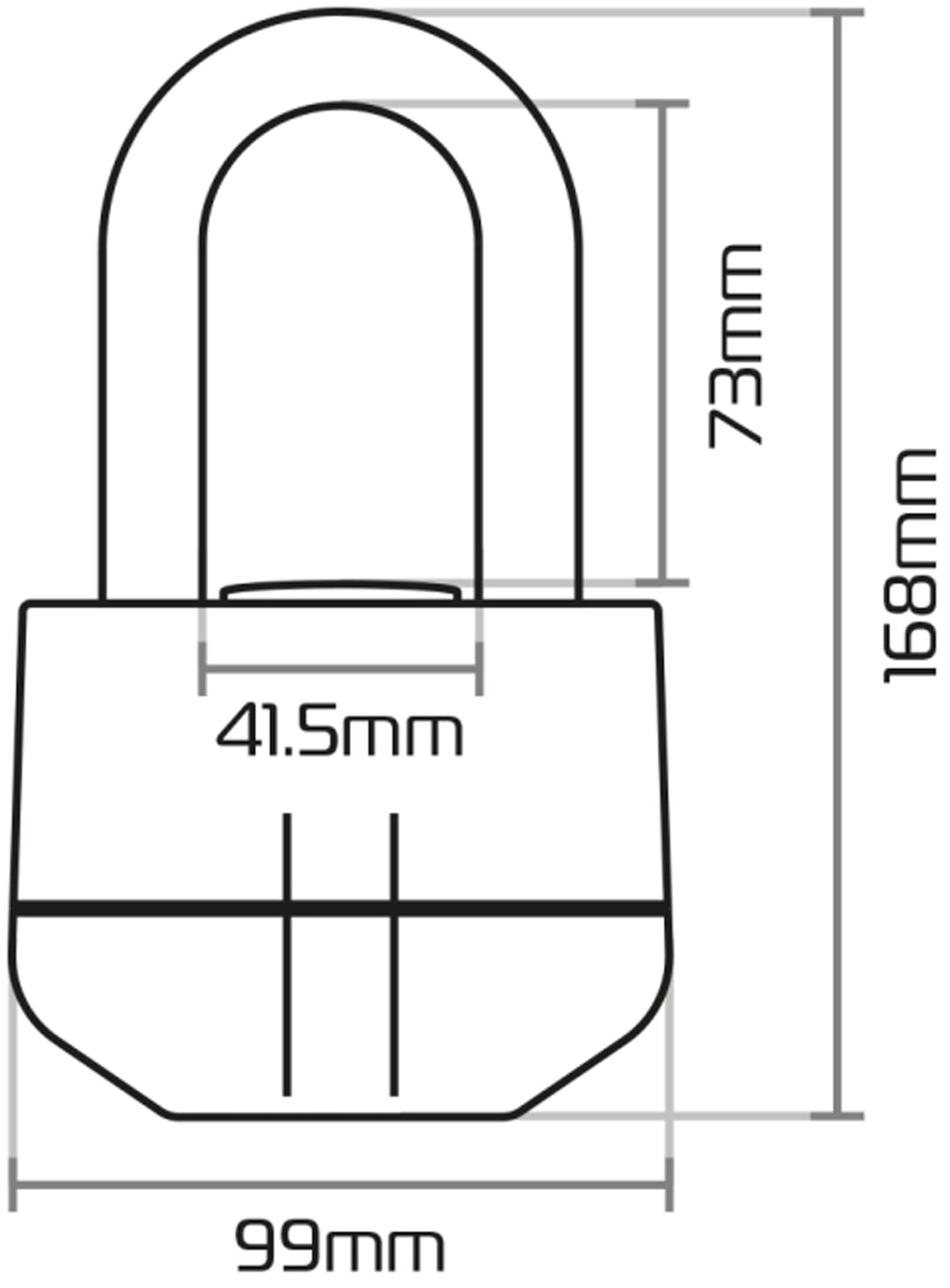Oxford Boss Alarm Cadenas 16 mm Figure 5