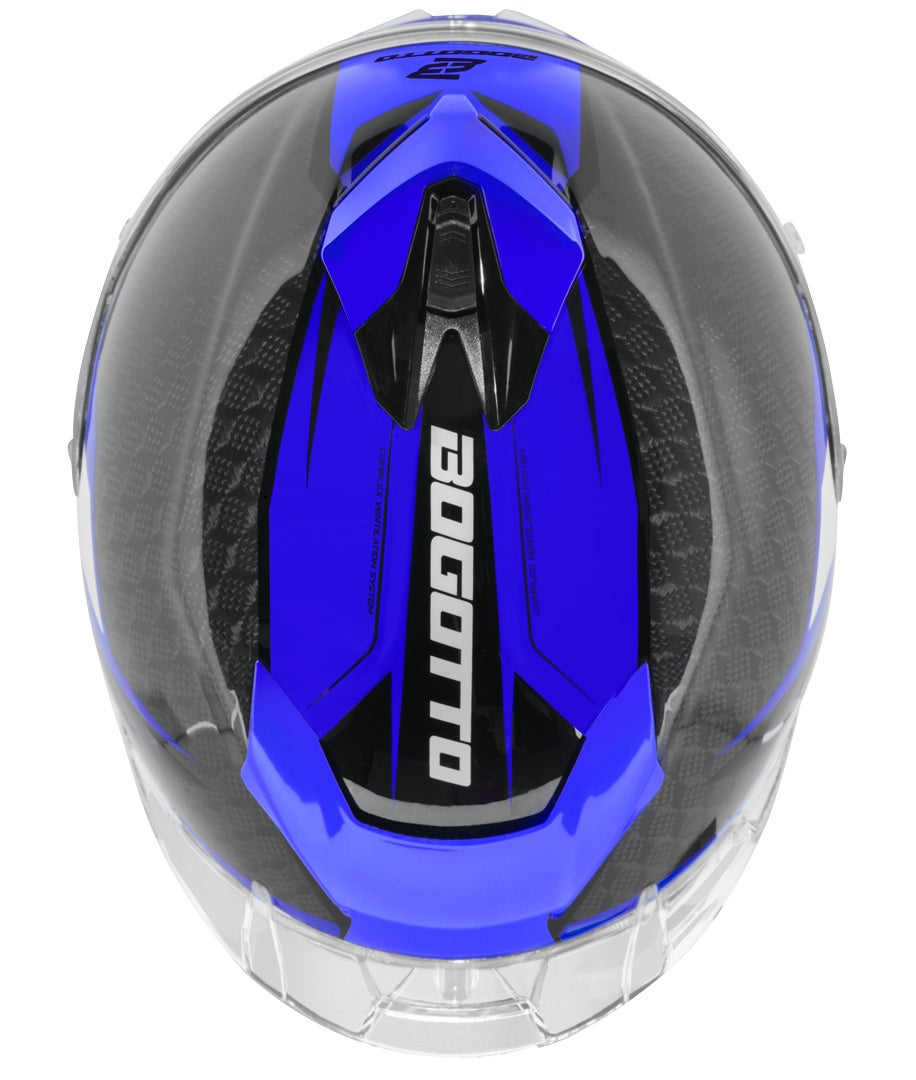 Bogotto FF104 SPN Helm blau/schwarz L Abbildung 9