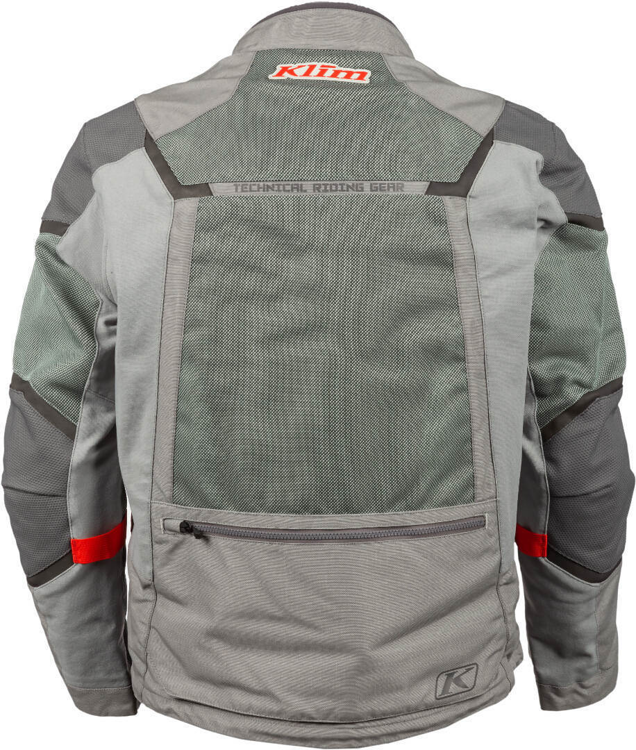 Klim Baja S4 Motorrad Textiljacke hellgrau/rot M Abbildung 4
