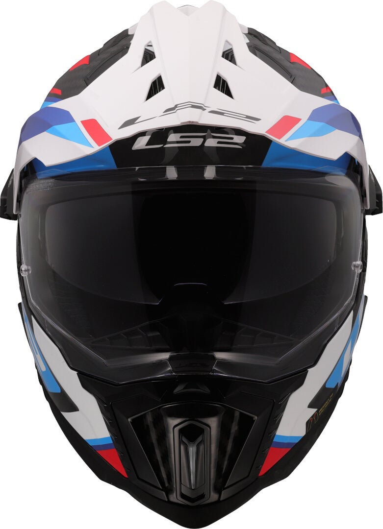 Side view of LS2 MX701 Explorer Carbon Frontier II Motocross Helmet