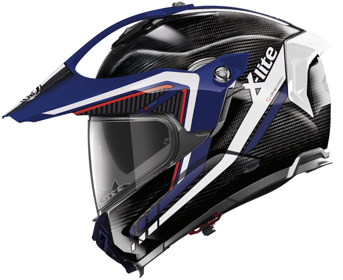 X-Lite X-552 Ultra Carbon Latitude N-Com Přilba černá/modrá/bílá S (56) Obrázek 2
