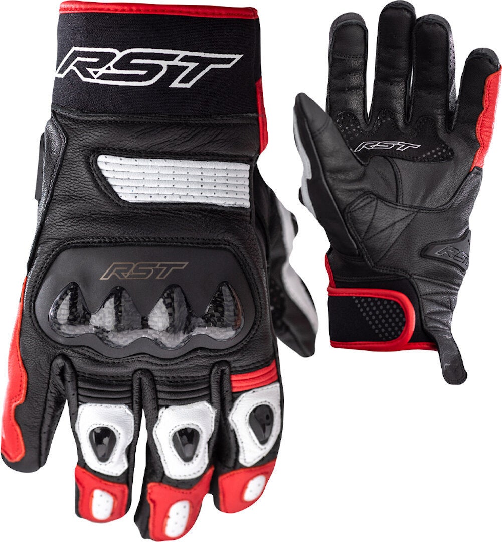 RST Freestyle II Luvas de motocicleta preto/branco/vermelho M Figura 1