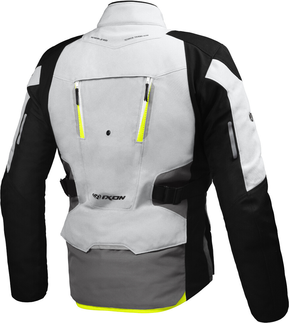 Ixon Vidar Motorcycle Textile Jacket black/grey/yellow M Figure 3
