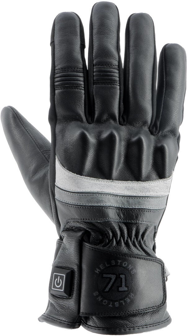 Helstons Bora Beheizbare Motorrad Handschuhe schwarz/grau/weiß 10 Abbildung 1