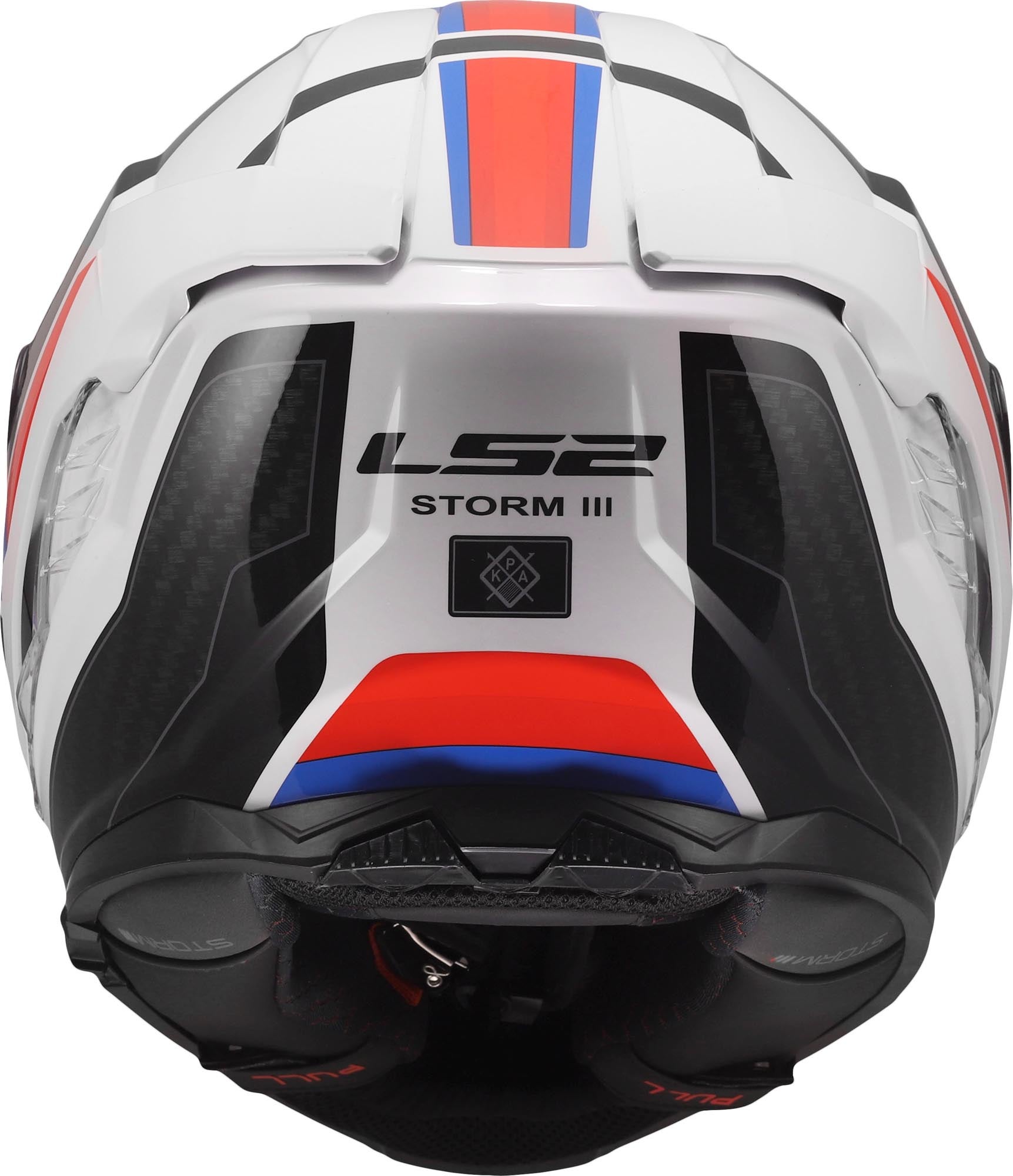 LS2 FF818 Storm III Sporty Helm wit/blauw/rood S (55/56) Figuur 4