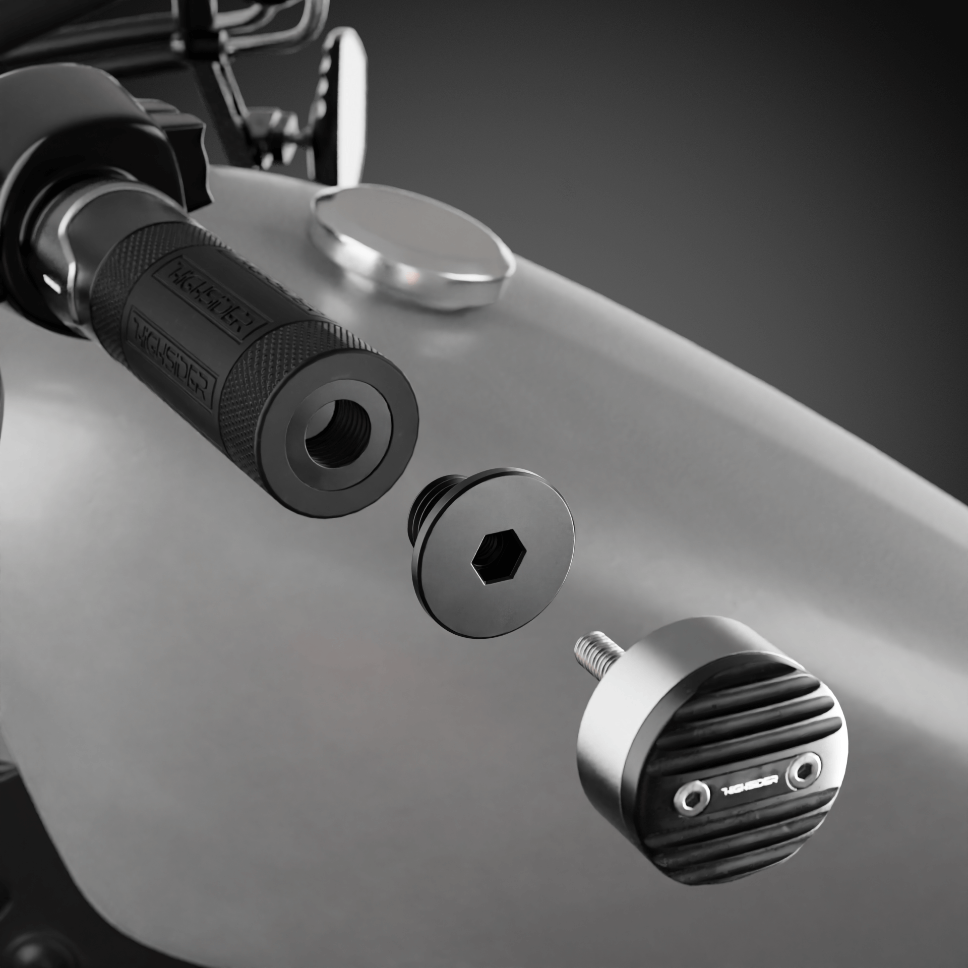 HIGHSIDER M16 Lenkeradapter für div. Harley-Davidson Modelle Figura 4