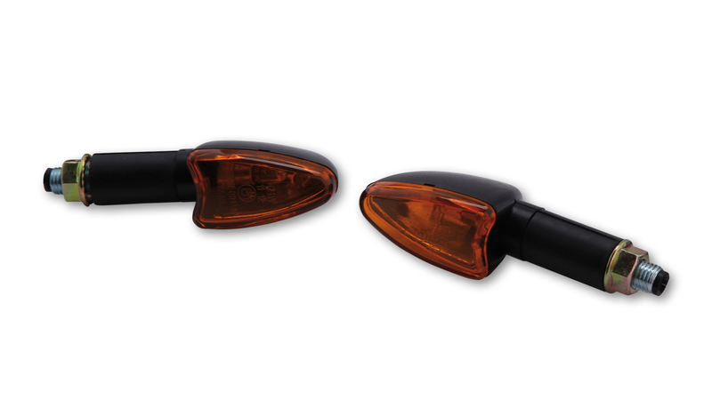 HIGHSIDER Smart Arrow Lampa Miniindikator Hus Svart / Lens Orange (Par), Fram och Bak Figur 4