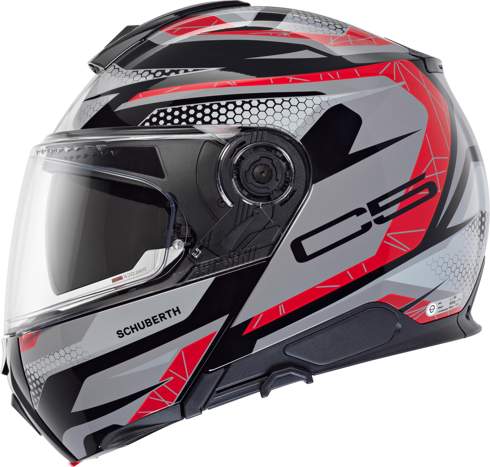 Schuberth C5 Velocity Hjälm rött XS (53) Figur 2