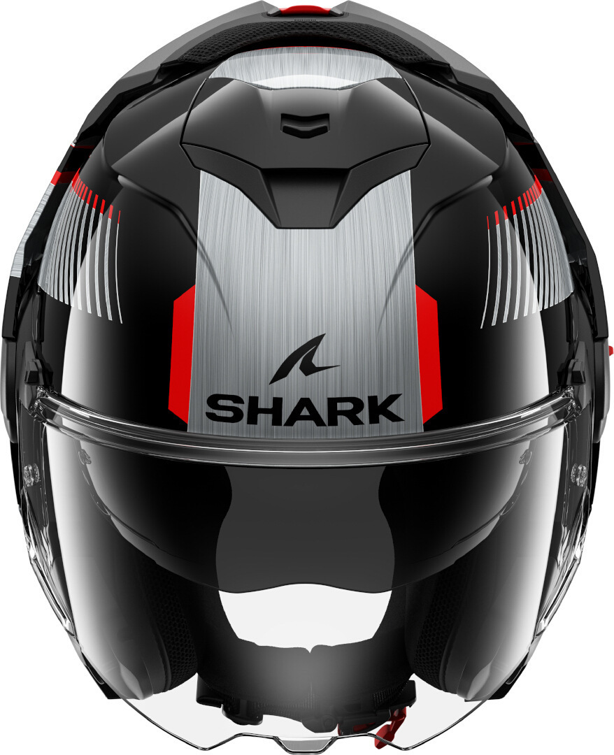 Shark Oxo Sikter Cască Negru/Argintiu/Roșu M (57/58) Figura 6